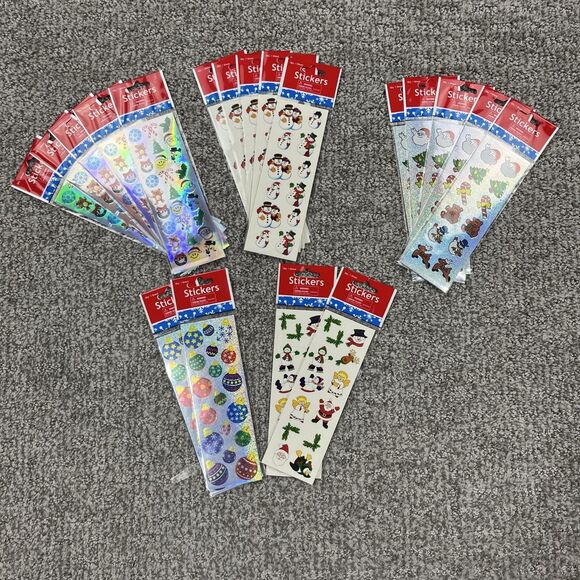 Oriental Trading Other - Oriental Trading Holiday Stickers 19 Sheets Christmas Santa Ornaments Snowman